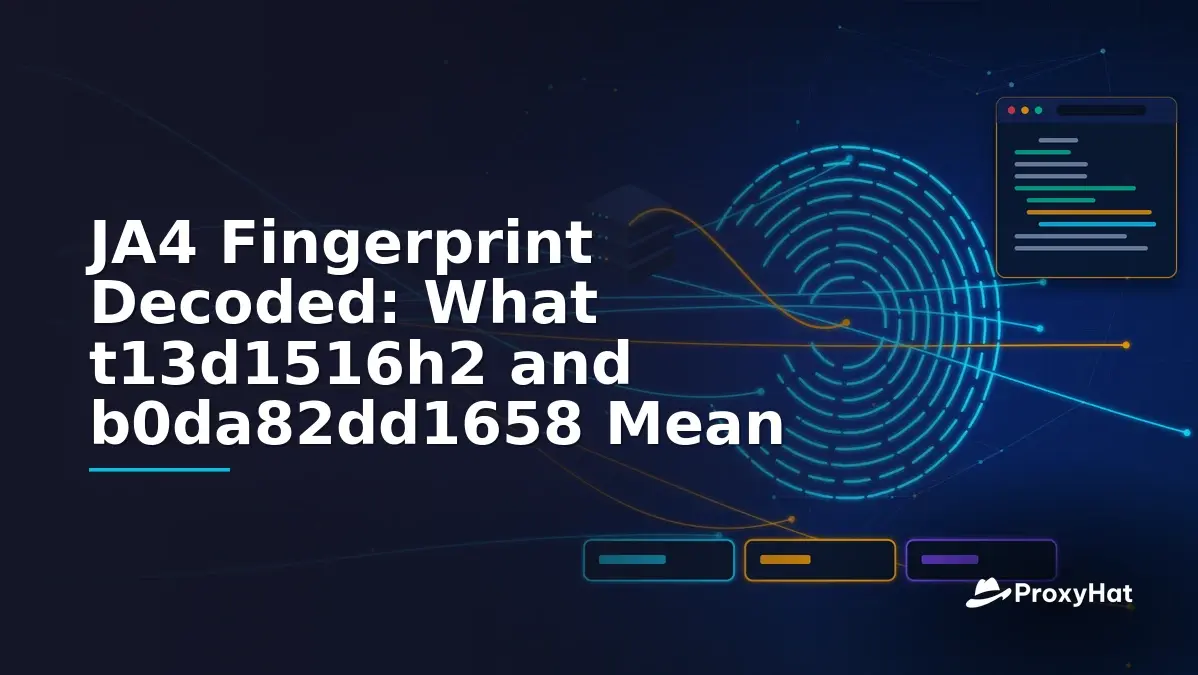 JA4 Fingerprint Decoded: What t13d1516h2 and b0da82dd1658 Mean