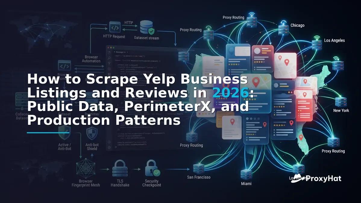 How to Scrape Yelp Business Listings and Reviews in 2026: Public Data, PerimeterX, and Production Patterns