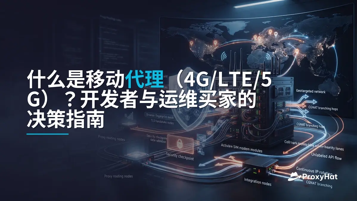 What Is a Mobile (4G/LTE) Proxy? A Developer's Guide to Carrier IPs, Trust Scores, and Cost Trade-offs