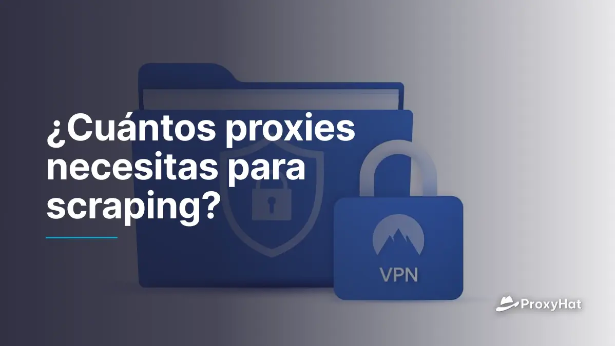 ¿Cuántos proxies necesitas para scraping?