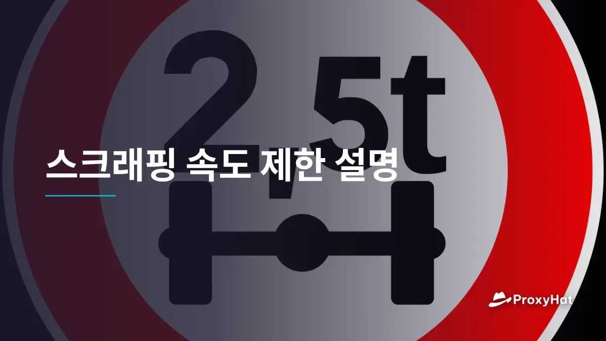 스크래핑 속도 제한 설명