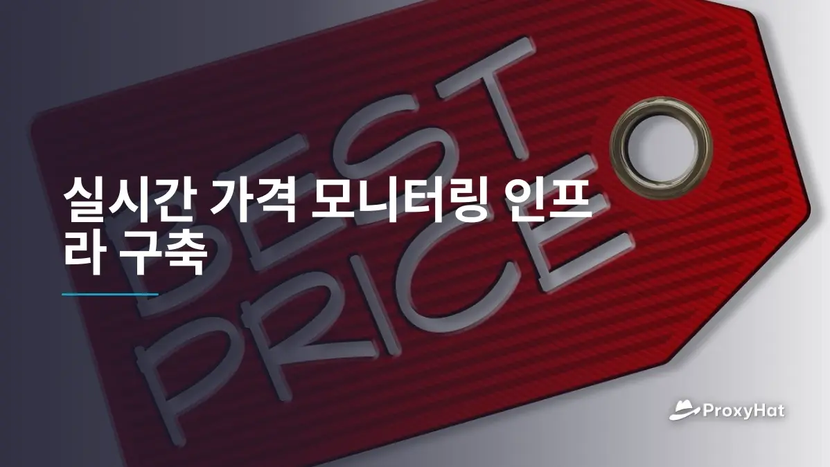 실시간 가격 모니터링 인프라 구축하기: 프록시 기반 가격 추적 완벽 가이드