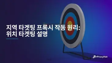 지역 타겟팅 프록시 작동 원리: 위치 타겟팅 설명