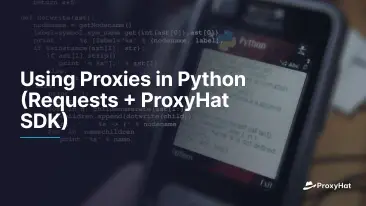 Utilizzando Proxies in Python (Richiesta + ProxyHat SDK)