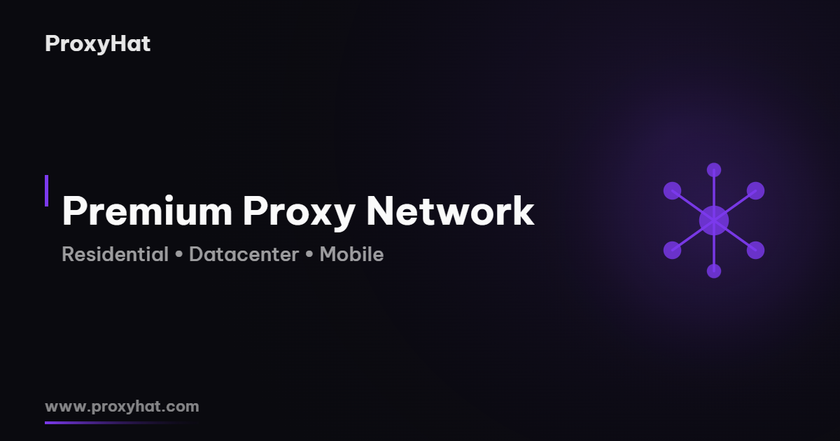 Procaxy 代理类型 — 住宅、移动与数据中心 | ProxyHat